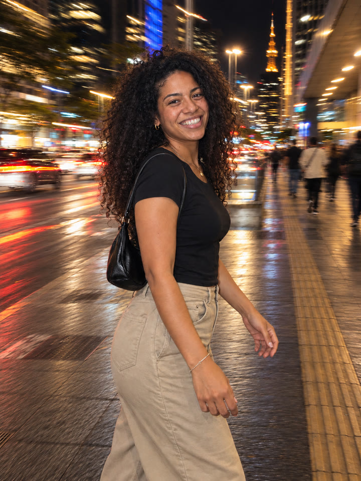 DEPOIS: Foto com flash e rastro de luz no ChatGPT